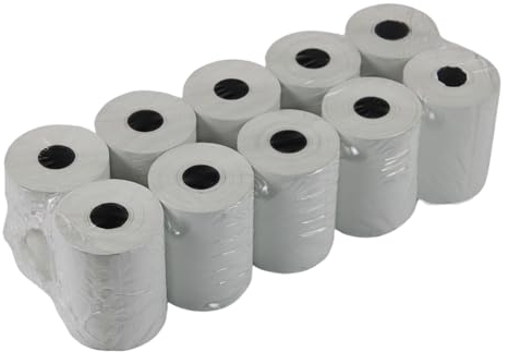 Enpack EC Cash Rollen für EC Kartenlesegerät - Thermorollen 57mm x 25m x 12 mm - EC Rollen Thermopapier - Bonrollen/Kassenrollen 57mm für Bankomat und EC Gerät (57x50x12-25 Meter - 50 Rollen)