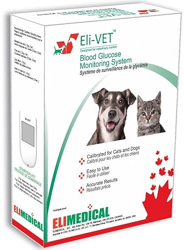 Eli-Vet BGMS01 Blutzucker-Überwachungssystem für Hunde und Katzen mit Diabetes