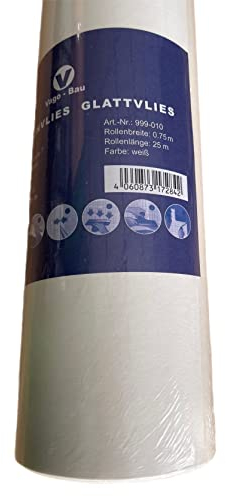 VaGo Glattvlies Malervlies 25x0,75m Anstrichvlies 150g/m² Vlies Tapete 1 Rolle