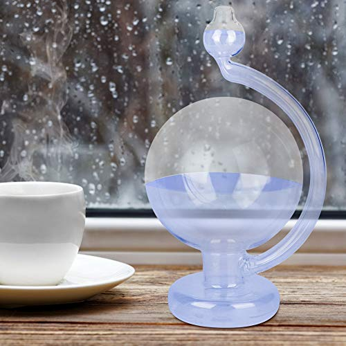 Barometro in Vetro Meteorologico Previsioni Meteorologiche Bottiglia con Sfera di Vetro Decorazione per la Casa Istruzione Tot con Liquido all'interno di Compleanno