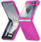 AFENGBOX Coque Téléphone pour Samsung Galaxy Z Flip 6 5G, Étui Samsung Flip 6 Intégrale Housse avec Protection d'Écran, Slim Fit Case Robuste Résistant Antichoc Coque pour Samsung Z Flip 6, Rose