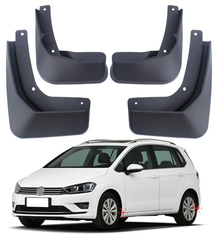 Schmutzfänger für Volkswagen Golf 7 Sportsvan 2013–2017, Schmutzfänger, Spritzschutz, Kotflügel, vorne und hinten, VW Golf 7 Sportsvan, Schmutzfänger, 4 Stück