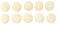 For Gaming Headset Mic Cover, 10Pcs Beige Foam Windscreen, Good Replacement for Worn out Cover