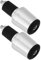 LT Easiyl 1 Paar Motorrad-Lenkerendstopfen 7/8 Zoll 22 Mm Motorrad-Lenkerenden Lenkergriffe Lenkerendstopfen für Motorräder Dirtbikes Und Roller (Silber)