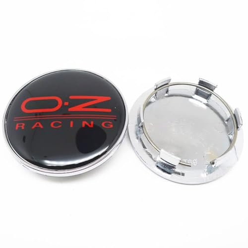 VODHXA 4 Pièces Cache Moyeux pour OZ Racing 69mm, Auto Cache Moyeux Centre de Jante Capuchons, Cache de Roue Centrale, Enjoliveur Voiture Accessoires,C