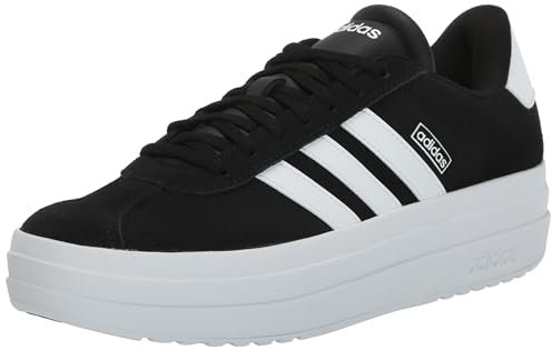adidas Women's Vl Court Bold Sneaker, Black/White, 6