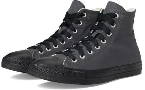 Converse Men's Chuck Taylor All Star High-top Sneaker, Dark Matter/Black/Black, 8.5 UK