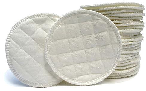 SWOOMEY 12pezzi Coppette Assorbilatte in Cotone Biologico Riutilizzabili e Lavabili Protezione Traspirante Triplo Per Allattamento Confortevole Aderenti e Ultra Assorbenti Per Mamma