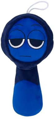 Super JAKES Sprunki Plush, Sprunki Game Plush Toys,Soft Stuffed Animal Pillow Figure Doll Christmas Birthday Gifts for Adult Kids (Dark Blue)