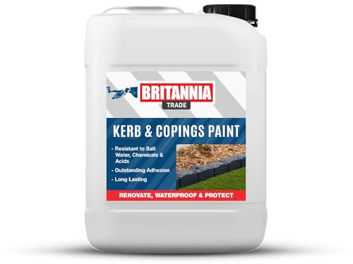 AQUASHIELD Britannia Paints Kerb & Copings Paint (Yellow, 2.5 Liters)