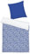 TOM TAILOR Renforcé-Bettwäsche, 80x80 + 155x220 cm, 100% Baumwolle/Renforcé, mit Wendemotiv und farbigem Reißverschluss, ORGANIC LEAVES Blau, Weiß (Cobalt)