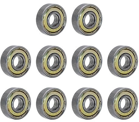 608ZZ Kugellager, doppelt geschirmt, Miniatur-Kugellager für Skateboards, Roller, Zubehör, 10 Stück