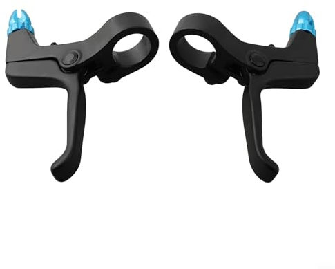EXTRWORY Bremshebel aus Aluminiumlegierung, 2-Finger, leichtes Design, für Mountainbike, Kinderfahrrad (blau)