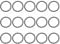 15 Pack Speaker Seal Rings - High Density EVA Foam Gaskets for Car & Home Audio, PA DJ Subwoofers - Vibration Dampening & Sound Leakage Prevention
