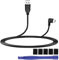 LLFYXM Mini USB Cable 4m Right Angle,USB to Mini USB,90° Dash Cam Cable with Pure Copper Wires, Reduce Signal Loss Rate,Flexible and Bend-Resistant for Dash Cams,Gps Navigators and Cameras