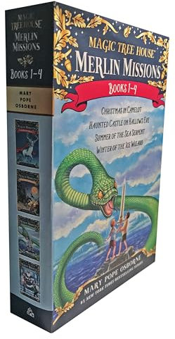 Magic Tree House Merlin Mission 1-4 Boxed Set: Christmas in Camelot / Haunted Castle on Hallows Eve / Summer of the Sea Serpent / Winter of the Ice Wizard (Magic Tree House (R) Merlin Mission)