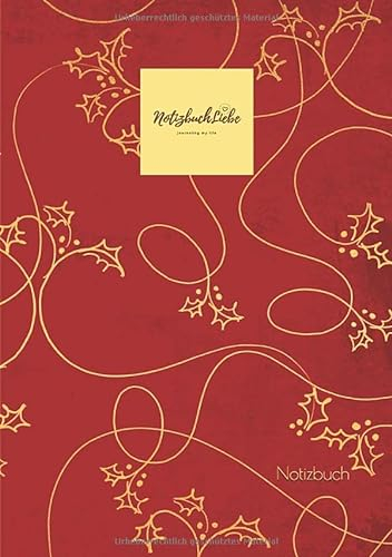 Notizbuch: Tagebuch Weihnachten A5, Planer Weihnachtsfest, Christmas Wunschliste, Notizheft Geschenkeliste
