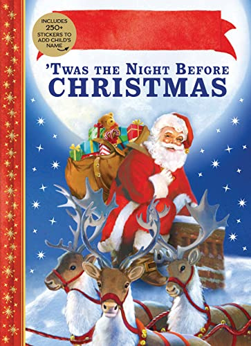 'twas the Night Before Christmas Personalized Book With Stickers