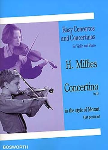 Concertino in D in the Style of Mozart. Violine mit Begleitung.: Violin and Piano