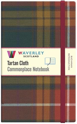 Waverley (L) Buchanan Reproduction Tartan Cloth Large Notebook: Waverley Genuine Scottish Tartan Notebook
