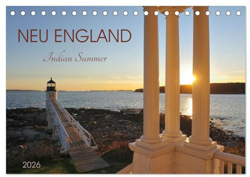 Neu England, Indian Summer (Tischkalender 2026 DIN A5 quer), CALVENDO Monatskalender: Ein Wandkalender, der die herbstlichen Farben Neuenglands einfängt. (CALVENDO Natur)