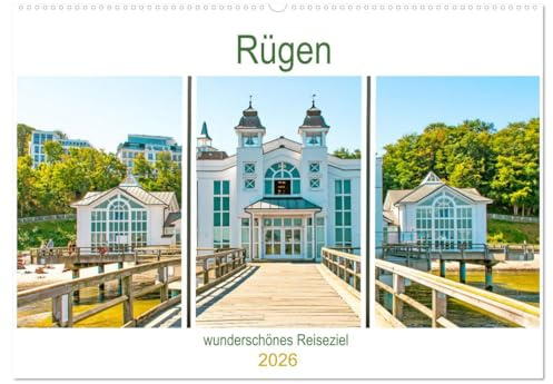 Rügen - wunderschönes Reiseziel (Wandkalender 2026 DIN A2 quer), CALVENDO Monatskalender: Die größte Insel Deutschlands - ist eine Ostseeperle mit traumhafter Landschaft. (CALVENDO Orte)