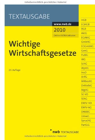 Wichtige Wirtschaftsgesetze