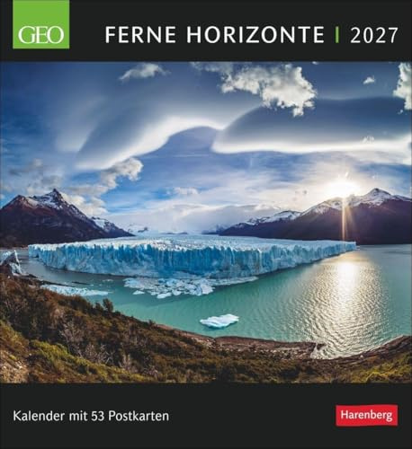 GEO Ferne Horizonte Postkartenkalender 2027 - Wochenkalender mit 53 Postkarten: Postkarten-Fotokalender mit Wochenkalendarium. Weiter Blick in die ... in einem Kalender im Format 16 x 17,5 cm