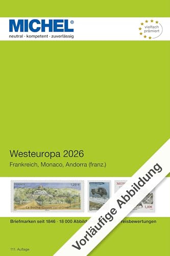 E3 Westeuropa 2026: Frankreich, Monaco, Andorra frz. (MICHEL-Europa: EK)
