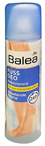 Balea Fußdeo, 24h Anti-Transpirant Effekt, anhaltende Frische (200ml Flasche)