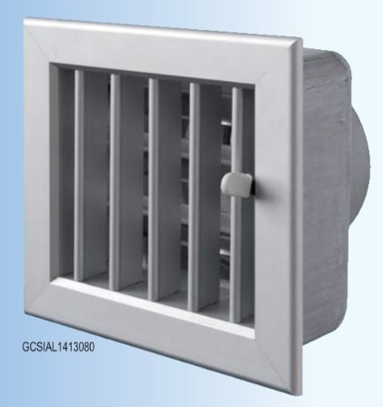 Grille pour cheminées 180 x 180 D.140 Apri et à patte autocollante avec imbocco et volets roulants