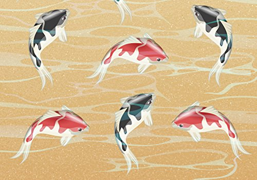wandmotiv24 Fototapete Kinderzimmer japanische koi fische, M 250 x 175 cm - 5 Teile, Wanddeko, Wandbild, Wandtapete, Wasser M0860