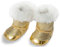 Heless 840 - Stiefel für Puppen, gold, Größe 38 - 45 cm
