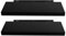 EUGAD Wandregal Schwarz, Regal Wand 2er Set für Wohnzimmer/Büro, Hängeregal mit Bilderrahmen für Schlafzimmer Decor, 80cm Regalbrett Schmall,