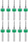 sourcing map PCB Forets 1,3mm Tungstène Carbure Rotatif Outil Bijoux CNC Gravure Imprimer Circuit Planche Micro Forets 1/8 Pouce Queue 10Pcs