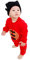 Xmiral M鋎chen Jungen Unisex Baby Stickerei Overall Chinesischen Stil Neujahr Outfits Neugeborenen Schnalle Baumwollmischung Oansatz Tops Jumper(c Schwarz,0-6 Monate)