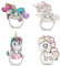 4Stück Handy Ring Halter, Netter Schöner Einhorn Schmetterling, 360° Drehbar Finger Ring Griff Mount für Smartphones (Unicorn)