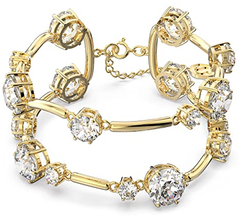 Swarovski Constella Armreif, Weiß/goldfarbene Beschichtung