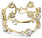 Swarovski Constella Armreif, Weiß/goldfarbene Beschichtung