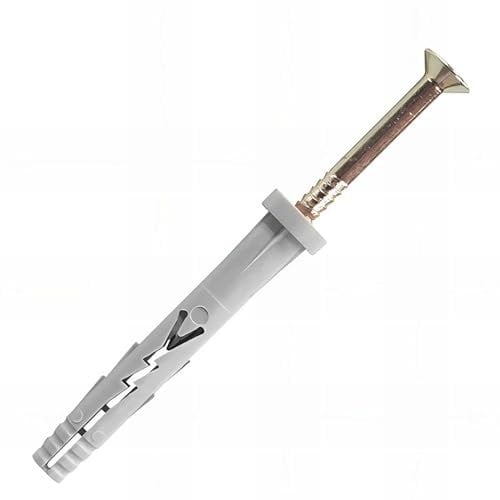 Scell-It - 100 pièces de cheville à frapper nylon - inox A4 - tête plate Ø 8 x 60 mm - A4-YZP8060-BC