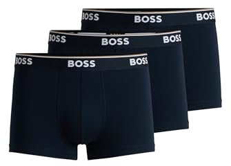 HUGO BOSS Herren Trunk 3p Co/EL Boxershorts, New - Open Blue480, M