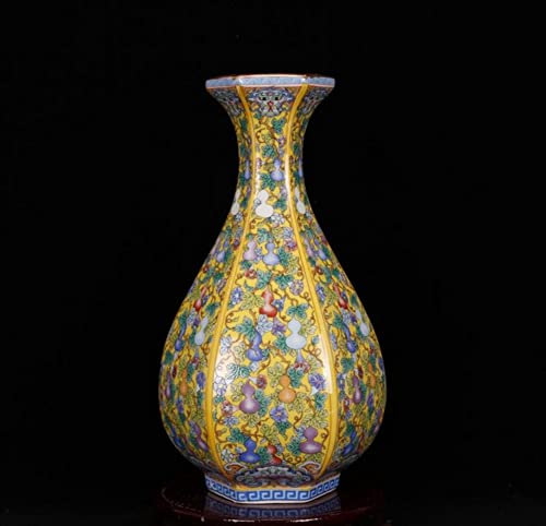 Jingdezhen Vase de sol en céramique dessiné à la main pour décoration de la maison, accessoires chinois anciens, orientaux, A08