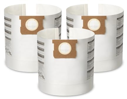 Vacmaster Vacmaster Lot de 3 sacs à poussière standard de rechange pour pièce Vacmaster 12,7 à 20,9 l