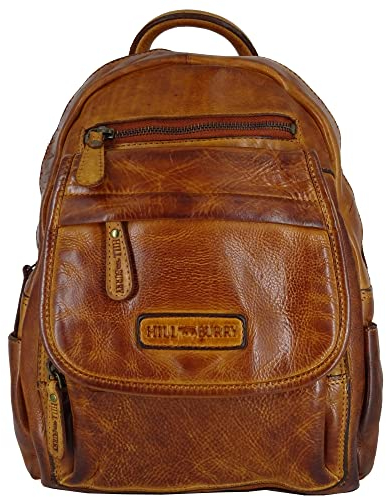 Frauen Rucksack | Elegant Leder für Damen | Daypack Lederrucksack Vintage Cityrucksack Rucksackhandtasche | Lederrucksack Echtleder | Hill Burry Waschleder Daypacks