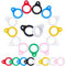 GORGECRAFT 60Stk Zufällige Farben Anti-Verlust-Silikonringe 10mm Innendurchmesser Gummibandhalter Nicht Verlorene Gummiringe Verlustsicherer Anhängerhalter Für Stifte Schutzvorrichtung Bürobedarf