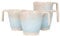 Gimex Kaffeebecher/Mug/Kaffee-Pott - Stone Line Beige, Set 4 Stück