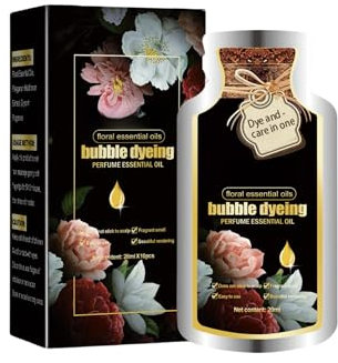 Tinte para el cabello con burbujas de aceite esencial, tinte para el cabello con burbujas de esencia vegetal, champú de espuma para cabello negro, tinte para el cabello con burbujas de aceite esencia