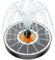 Yzert Solar Springbrunnen für Außen 2025 Upgraded, 3.5W Solarbrunnen für Draussen mit 7 Düsen, Solar Teichpumpe Solar Schwimmender Fontäne Pumpe für Garten, Vogel-Bad, Teich, Wasserspiel (Weiß)