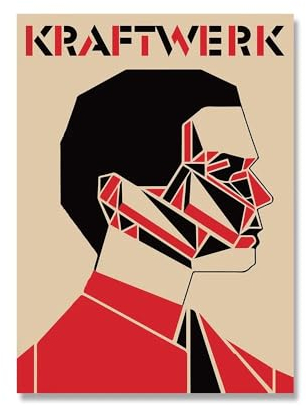 Moderne Kunstwerk Malerei Bauhaus Stil Minimalistisches Kraftwerk Poster Print Canvas Wandbild for Wohnzimmer Wohnkultur (Color : A, Size : 40x50 No Frame)