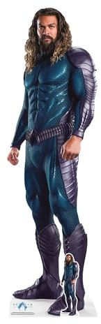 Star Cutouts SC4407 Aquaman Blue Suit Jason Momoa Lifesize Cardboard Cutout – Superhero Party Decoration, Fan Display & Collector Gift